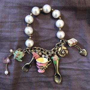Betsey Johnson Tea Party Charm Bracelet! HTF! 🍰